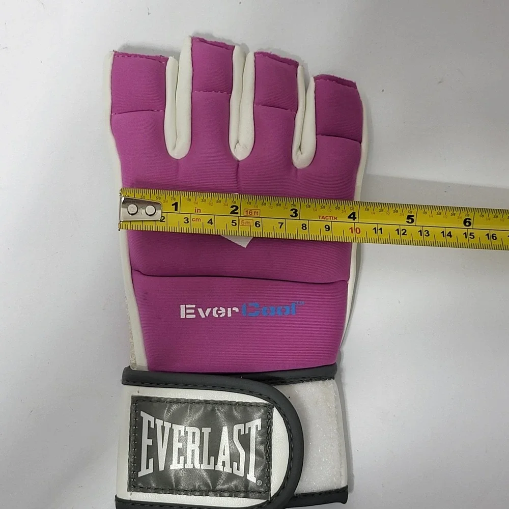 Everlast EverCool‎ Pink Grappling MMA Gloves Fingerless Training Kickboxing M/L